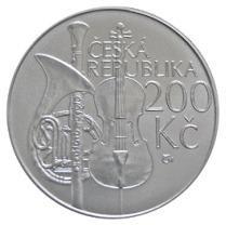 Česká mincovna 200. výročí zahájení výuky na Pražské konzervatoři 200 Kč 2011 stříbrná mince Proof 13 g