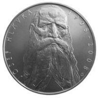 Česká mincovna 100. výročí úmrtí Josefa Hlávky 200 Kč 2008 stříbrná mince Proof 13 g