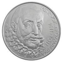 Česká mincovna 400. výročí úmrtí Petra Voka z Rožmberka 200 Kč 2011 stříbrná mince Proof 13 g
