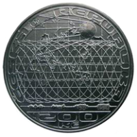 Česká mincovna 50. výročí vypuštění první umělé družice Země 200 Kč 2007 stříbrná mince Proof 13 g