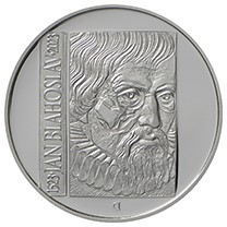 Česká mincovna 500. výročí narození Jana Blahoslava 200 Kč 2023 stříbrná mince Proof 13 g