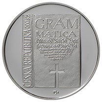 Česká mincovna 500. výročí narození Jana Blahoslava 200 Kč 2023 stříbrná mince Proof 13 g - Obrázek 2