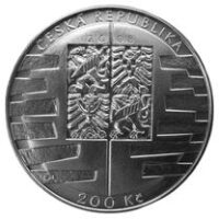 Česká mincovna U příležitosti vstupu České republiky do schengenského prostoru 200 Kč 2008 stříbrná mince Proof 13 g