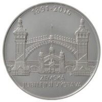 Česká mincovna 125. výročí Zemské jubilejní výstavy 200 Kč 2016 stříbrná mince Proof 13 g