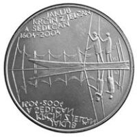 Česká mincovna 400. výročí úmrtí Jakuba Krčína z Jelčan a Sedlčan 200 Kč 2004 stříbrná mince Proof 13 g