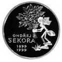 Česká mincovna 100. výročí narození Ondřeje Sekory 200 Kč 1999 stříbrná mince Proof 13 g