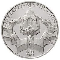 Česká mincovna 300. výročí úmrtí Jana Blažeje Santiniho - Aichela 200 Kč 2023 stříbrná mince Standard 13 g