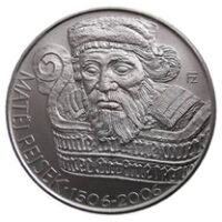 Česká mincovna 500. výročí úmrtí Matěje Rejska 200 Kč 2006 stříbrná mince PROOF 13 g