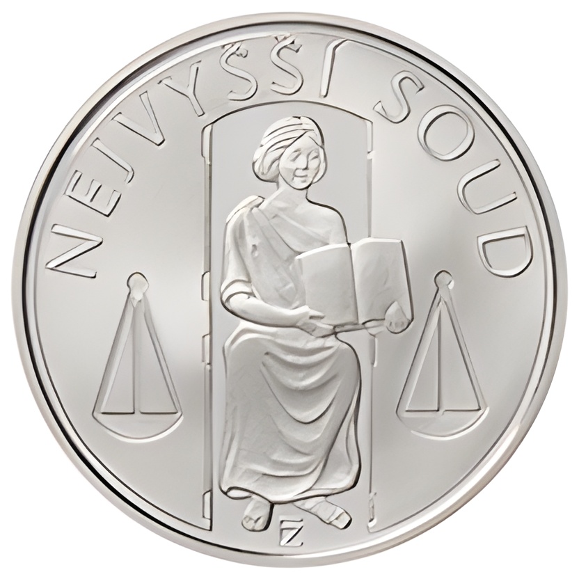 Česká mincovna Stříbrná mince 100 Kč 2025 Nejvyšší soud proof 9 g