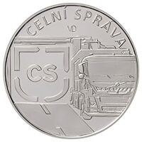 Česká mincovna Motiv Celní správy z cyklu Instituce České republiky 100 Kč 2025 stříbrná mince PROOF 9 g