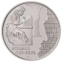Česká mincovna 900. výročí úmrtí kronikáře Kosmase 200 Kč 2025 stříbrná mince Proof 13 g