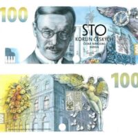 100 Kč  - Pamětní bankovka k budování československé měny – Vilém Pospíšil