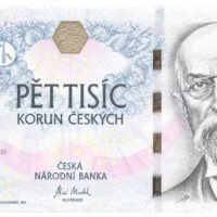 5000 Kč  - Vzor 2023 s přítiskem 100. výročí Národní banky Československé